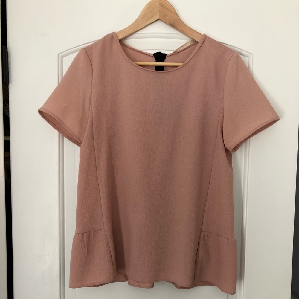 Blush peplum top
